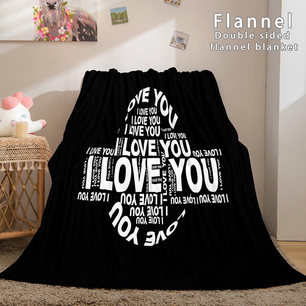 I LOVE You Bed Blanket 698 I LOVE You Bed Blanket 698