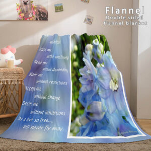 I LOVE You Bed Blanket 643