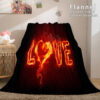 I LOVE You Bed Blanket 139