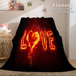 I LOVE You Bed Blanket 139
