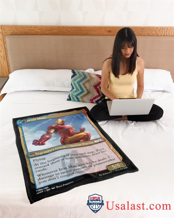 Iron-Man-Human-Warrior-Fleece-Blanket-3