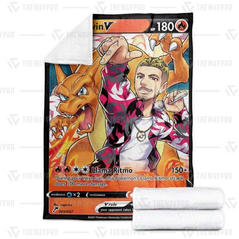 J-Balvin-Charizard-Pokemon-Blanket-1