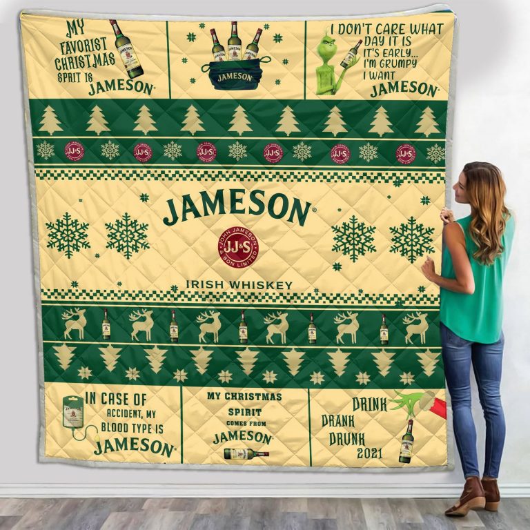 Jameson-Irish-Whiskey-Grinch-Christmas-Blanket-Quilt-3