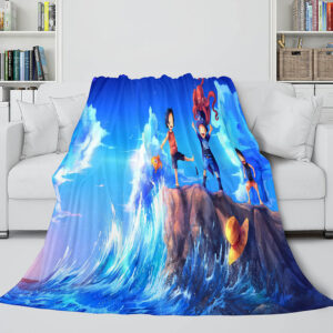 Japanese Cartoon ONE PIECE Throw Blanket 833
