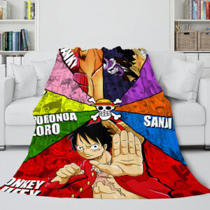 Japanese Cartoon ONE PIECE Throw Blanket 683