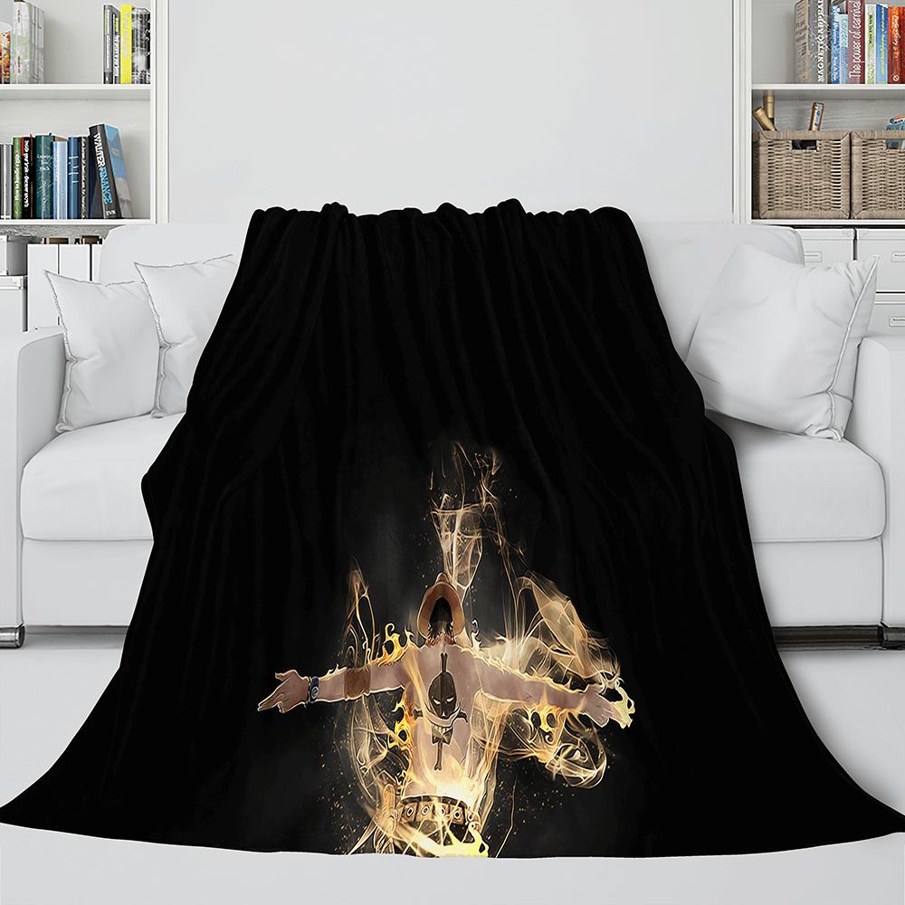 Japanese Cartoon ONE PIECE Throw Blanket 387 Japanese Cartoon ONE PIECE Throw Blanket 387