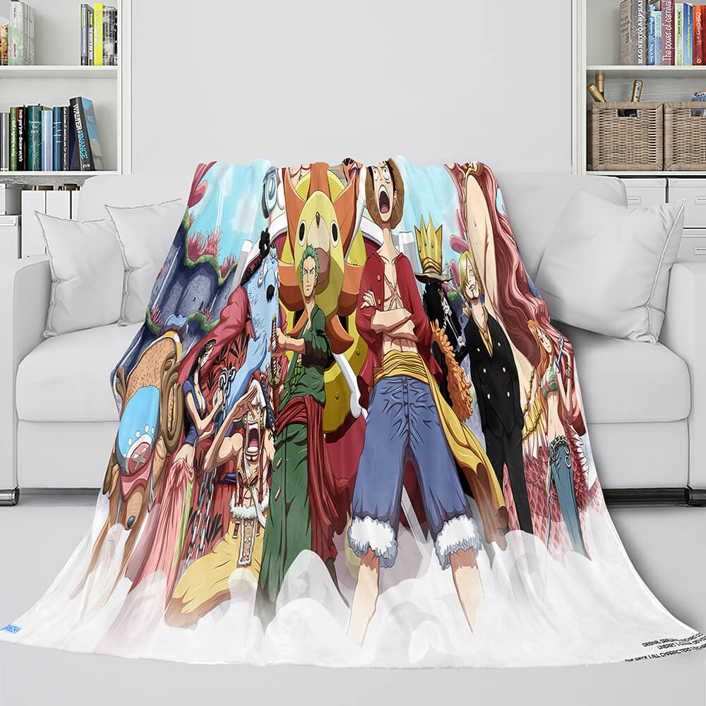 Japanese Cartoon ONE PIECE Throw Blanket 306 Japanese Cartoon ONE PIECE Throw Blanket 306