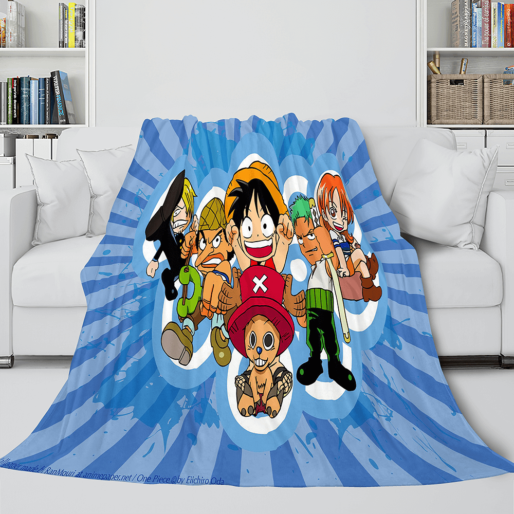 Japanese Cartoon ONE PIECE Throw Blanket 129 Japanese Cartoon ONE PIECE Throw Blanket 129