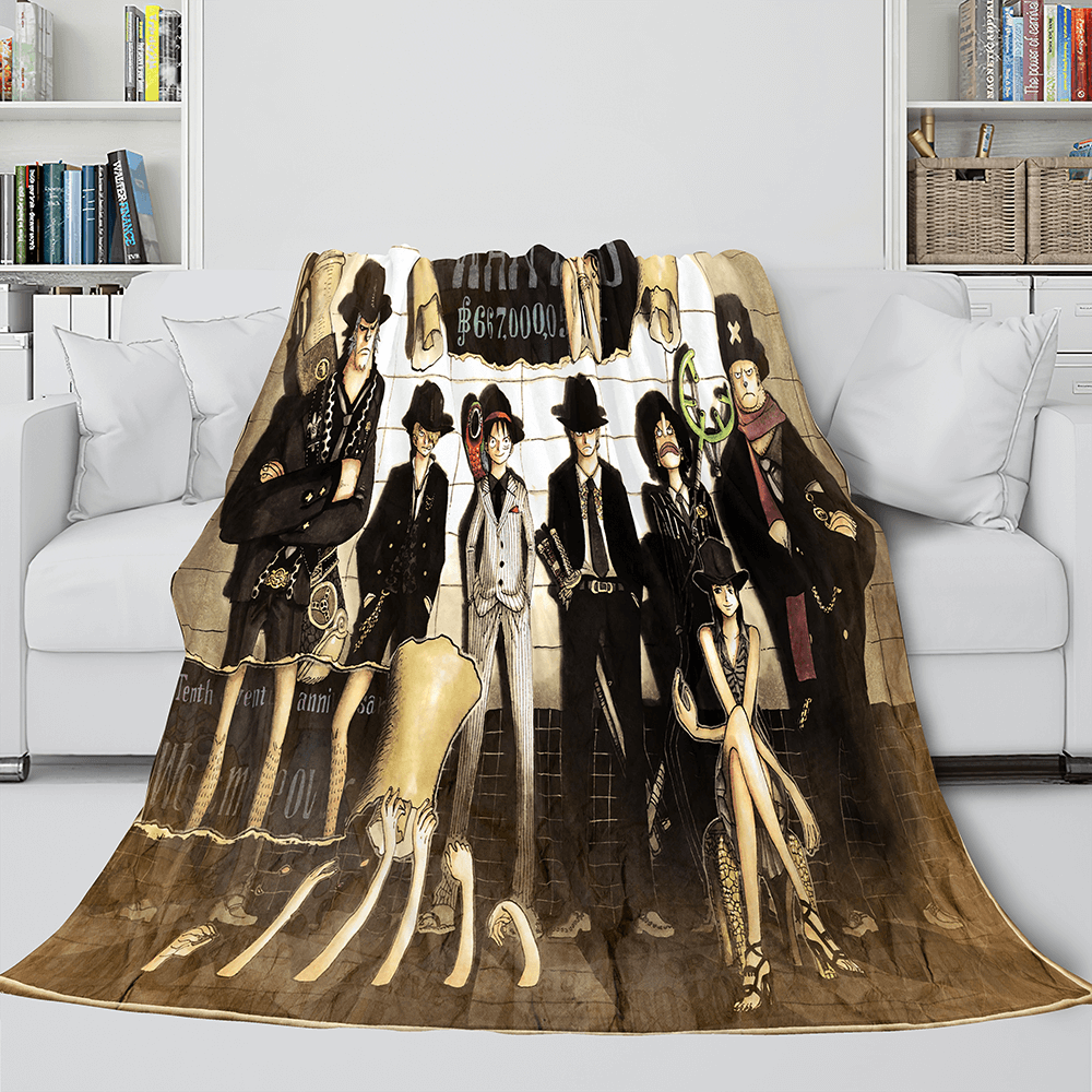 Japanese Cartoon ONE PIECE Throw Blanket 377 Japanese Cartoon ONE PIECE Throw Blanket 377