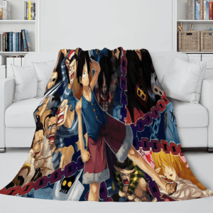 Japanese Cartoon ONE PIECE Throw Blanket 638