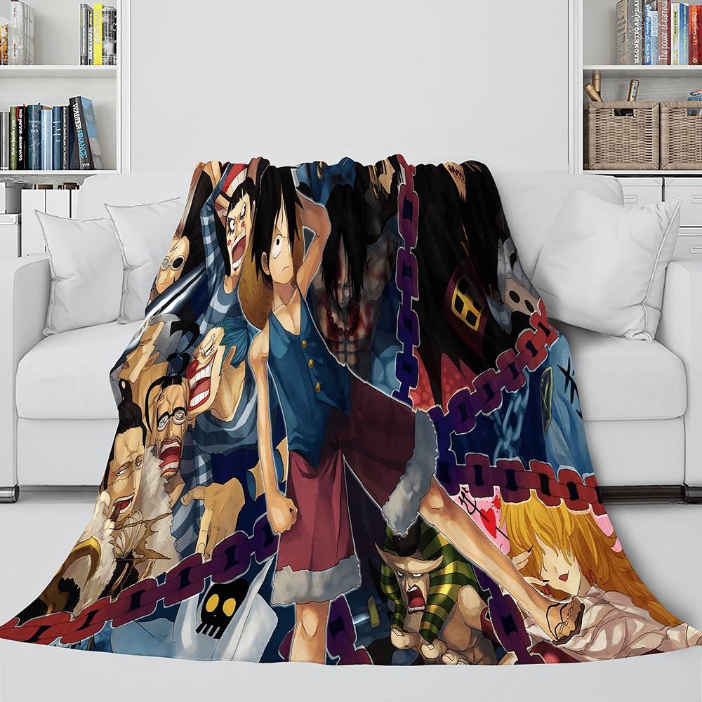 Japanese Cartoon ONE PIECE Throw Blanket 638 Japanese Cartoon ONE PIECE Throw Blanket 638