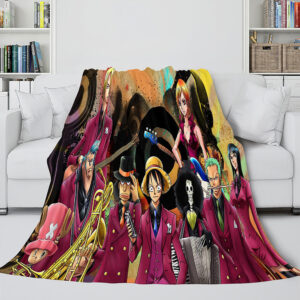 Japanese Cartoon ONE PIECE Throw Blanket 133