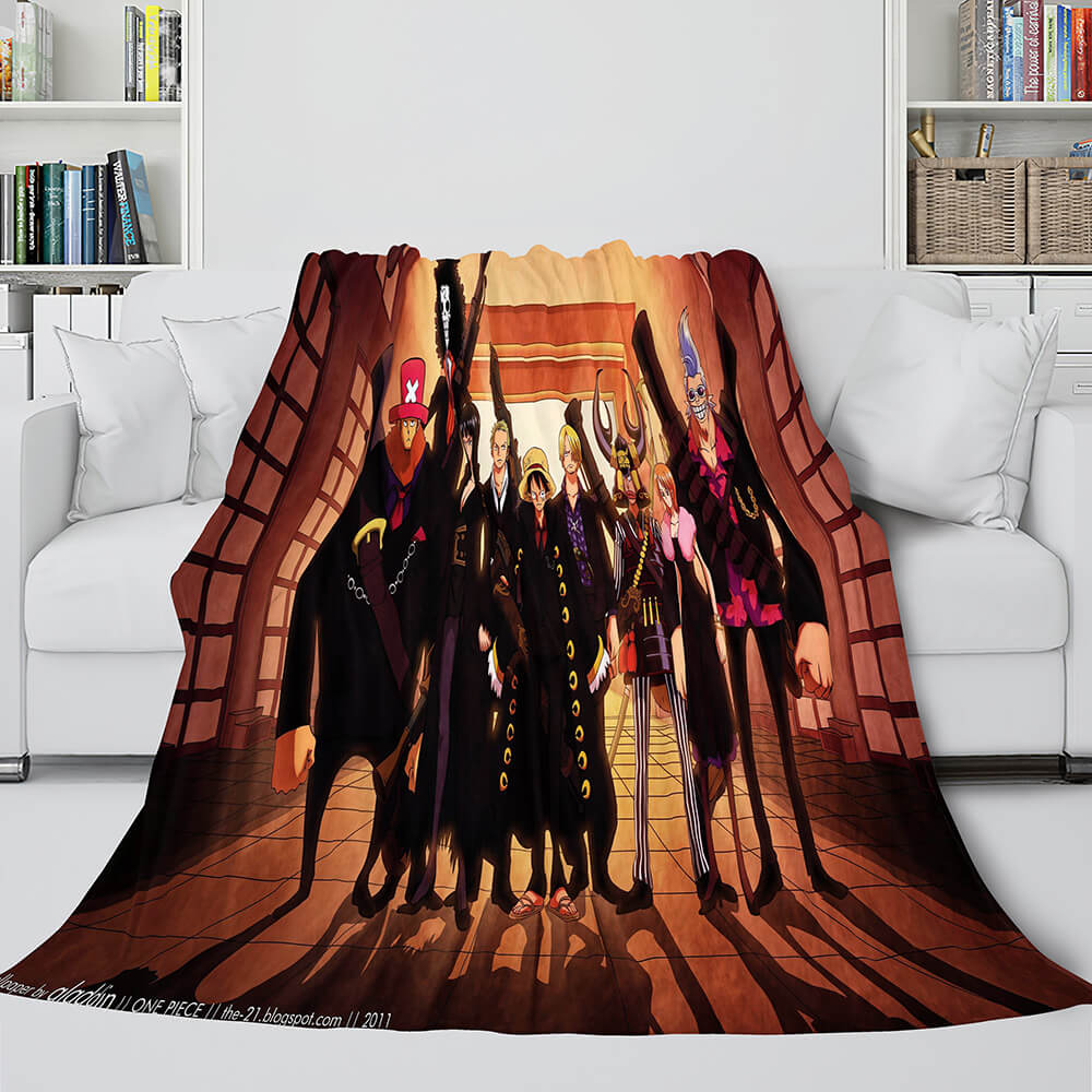 Japanese Cartoon ONE PIECE Throw Blanket 231 Japanese Cartoon ONE PIECE Throw Blanket 231