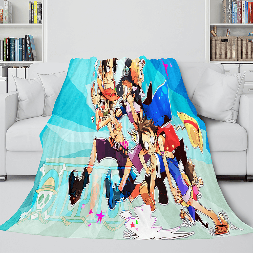 Japanese Cartoon ONE PIECE Throw Blanket 964 Japanese Cartoon ONE PIECE Throw Blanket 964