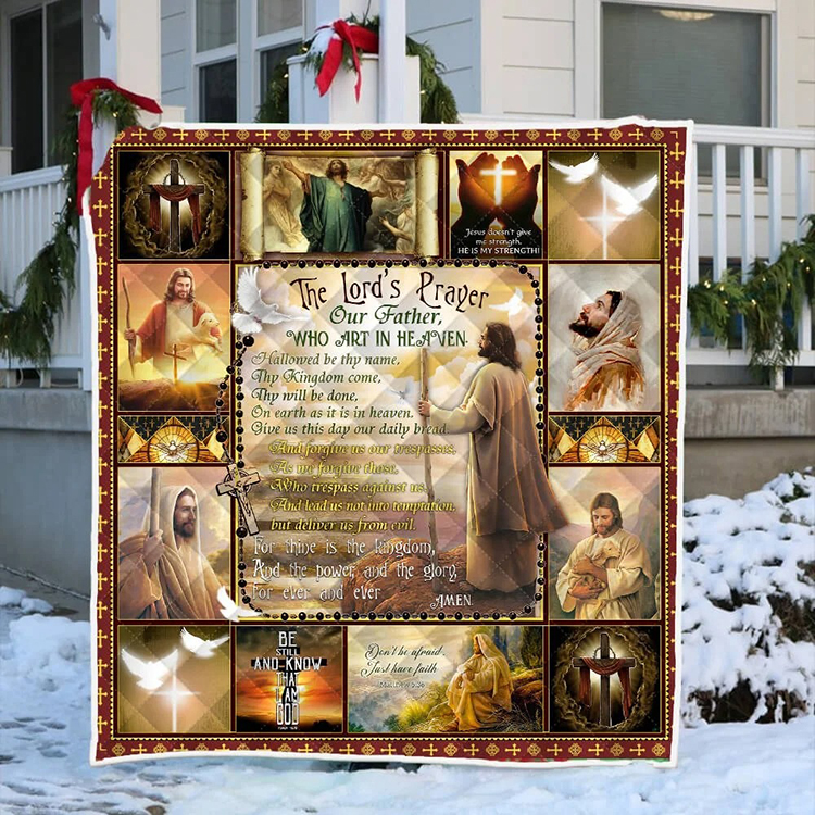 Jesus-The-LordS-Prayer-Our-Father-Who-Art-In-Heaven-Quilt-Blanket-2