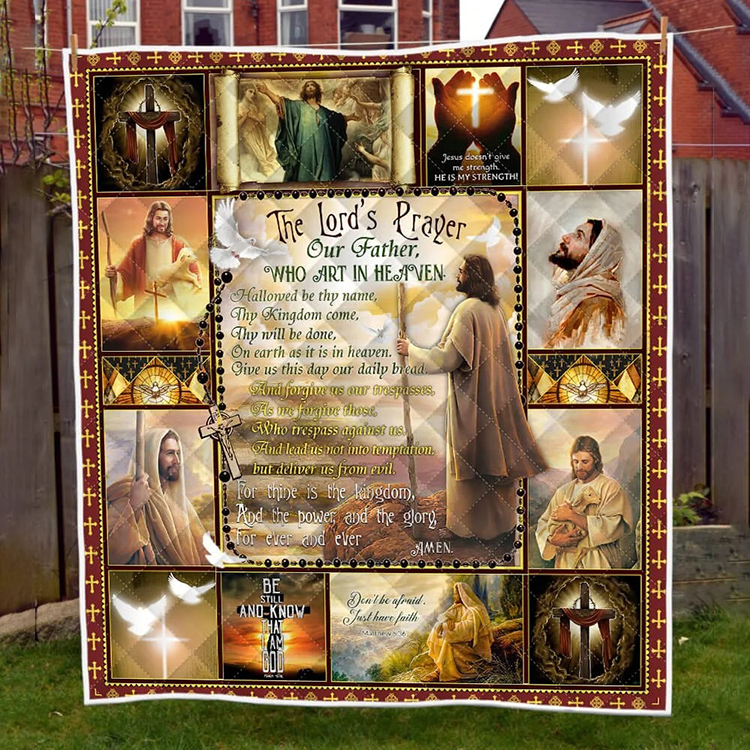 Jesus-The-LordS-Prayer-Our-Father-Who-Art-In-Heaven-Quilt-Blanket-3