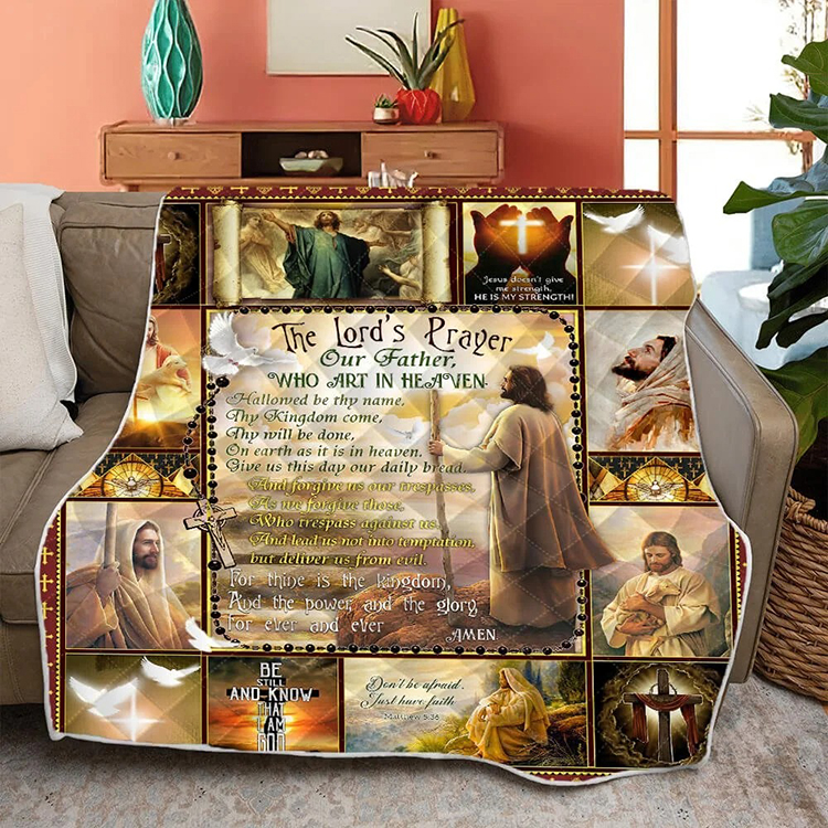 Jesus-The-LordS-Prayer-Our-Father-Who-Art-In-Heaven-Quilt-Blanket-4