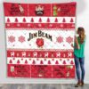 Jim Beam Grinch Christmas Blanket Quilt