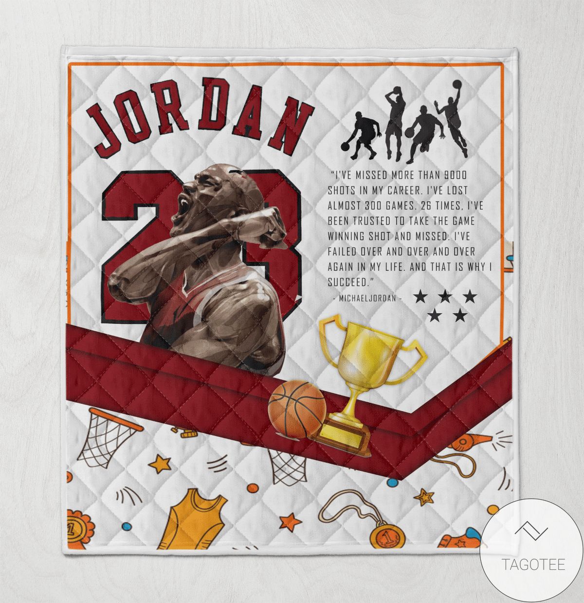 Jordan 23 Blanket Quilt Jordan 23 Blanket Quilt