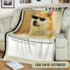 Kabosu Shiba Inu Mtg Card Soft Blanket