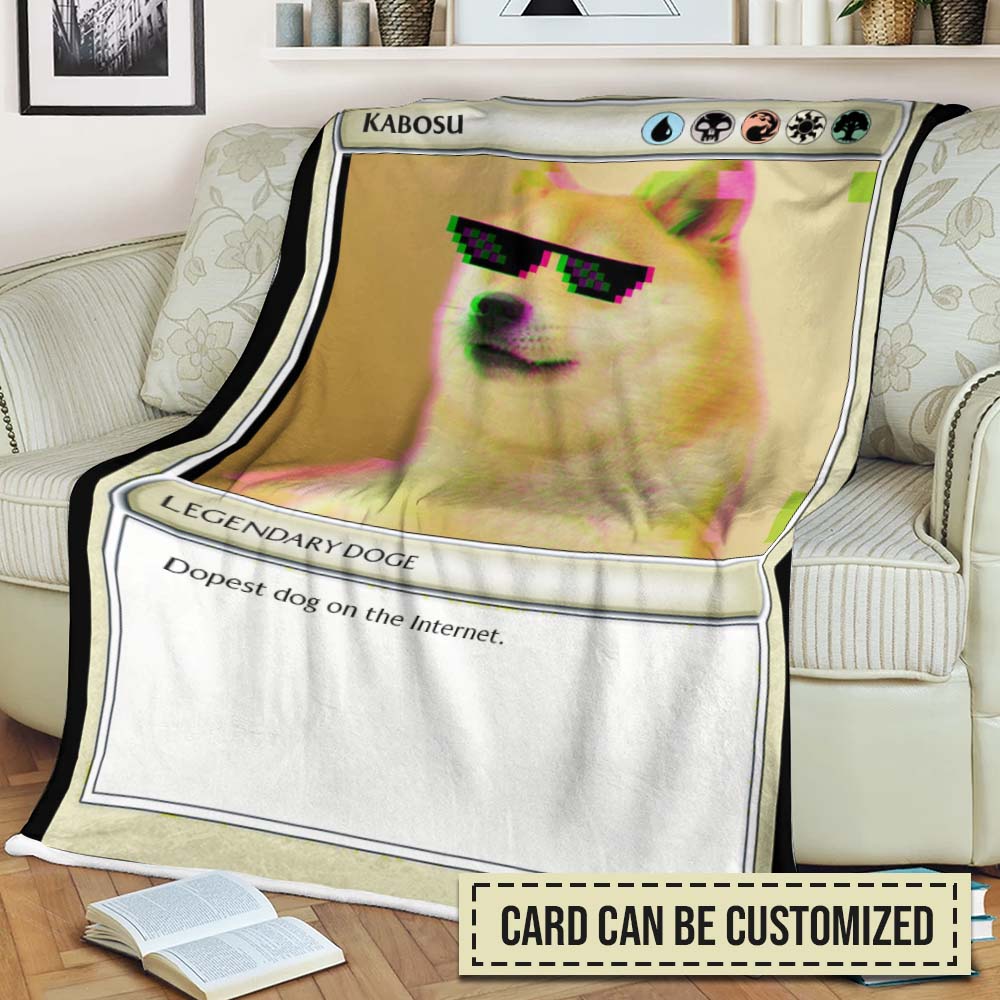 Kabosu Shiba Inu Mtg Card Soft Blanket Kabosu Shiba Inu Mtg Card Soft Blanket