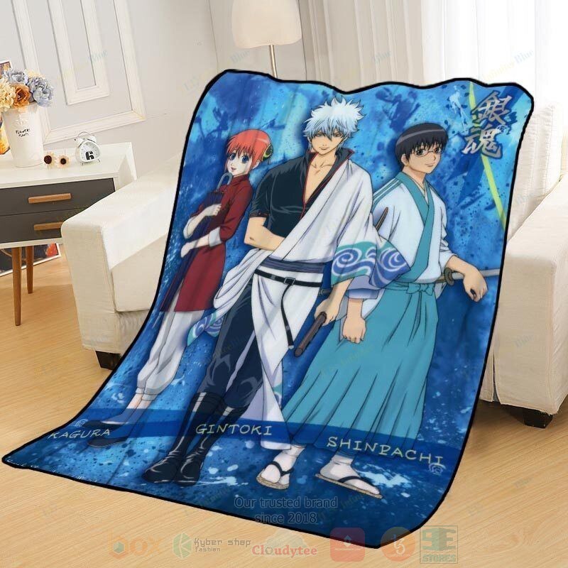 Kagura Gintoki And Shinpachi Blanket Kagura Gintoki And Shinpachi Blanket