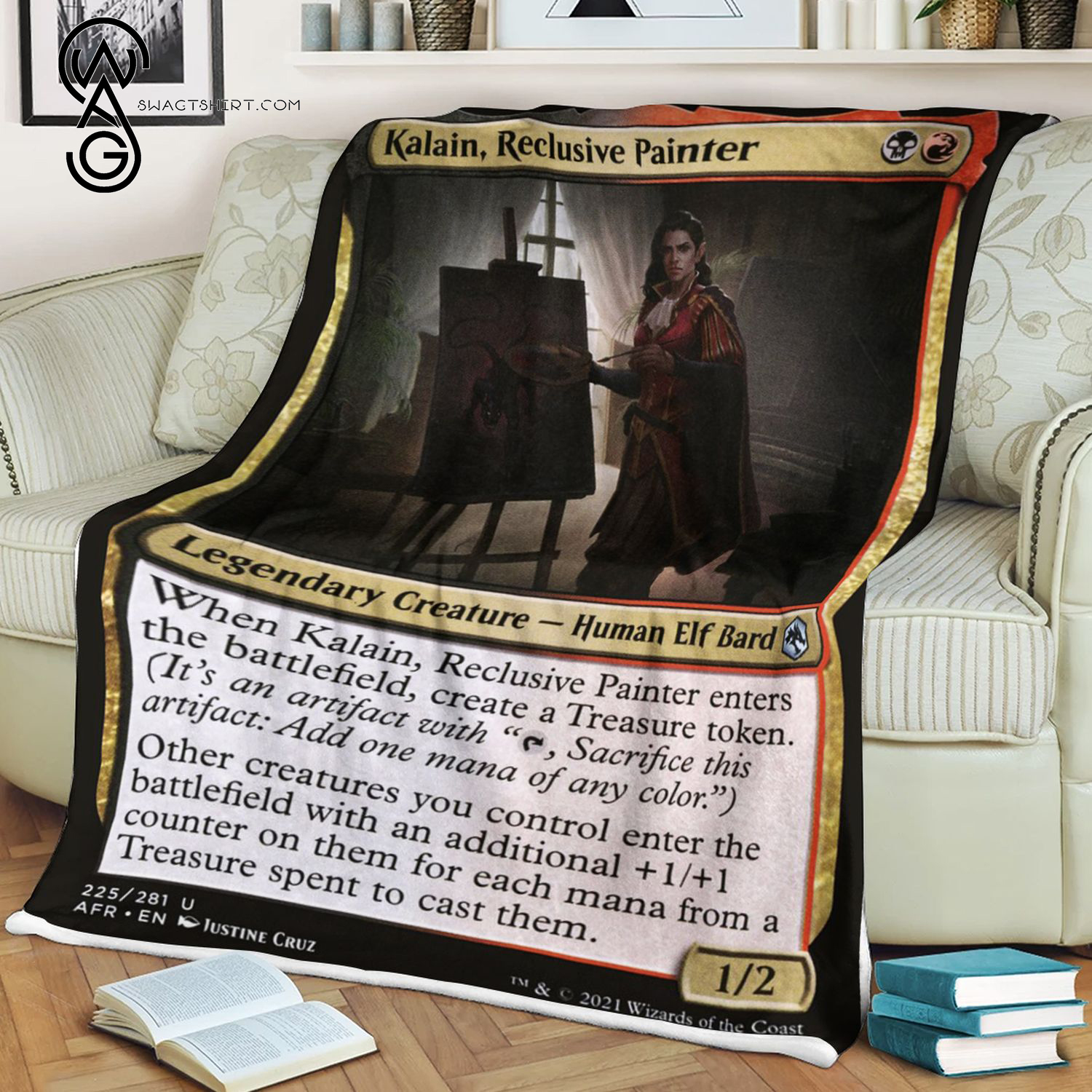 Kalain Reclusive Painter Game Magic The Gathering Blanket Kalain Reclusive Painter Game Magic The Gathering Blanket