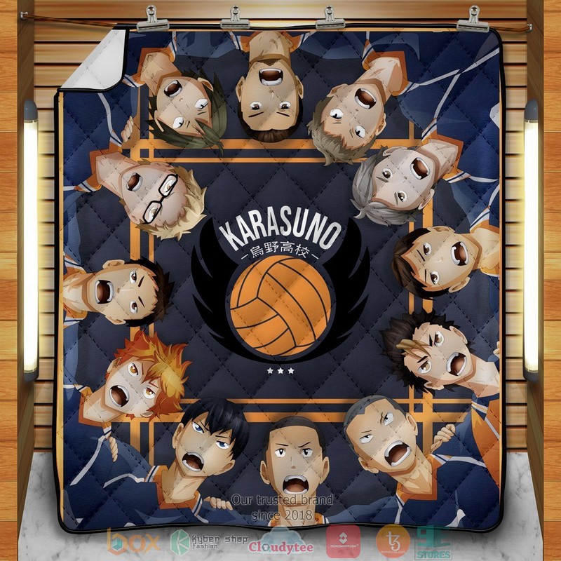 Karasuno Fly Quilt Blanket Karasuno Fly Quilt Blanket