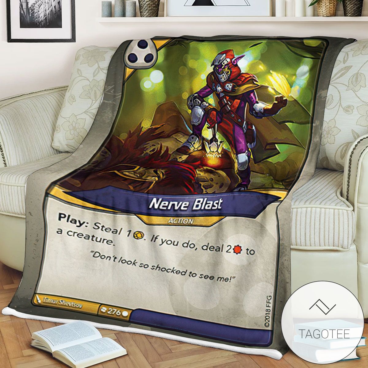 Kf Nerve Blast Keyforge Fleece Blanket Kf Nerve Blast Keyforge Fleece Blanket