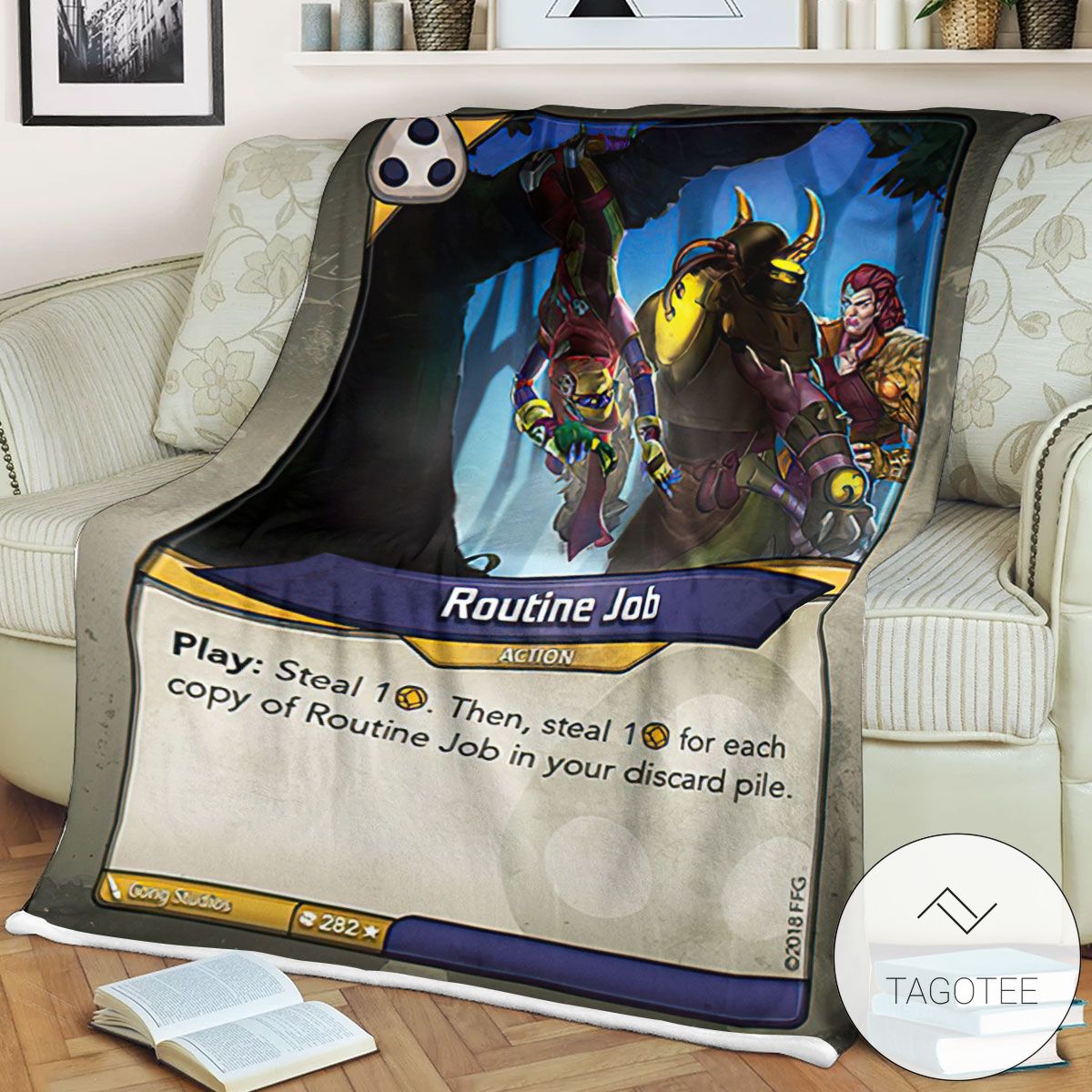 Kf Routine Job Keyforge Fleece Blanket Tagotee Kf Routine Job Keyforge Fleece Blanket Tagotee
