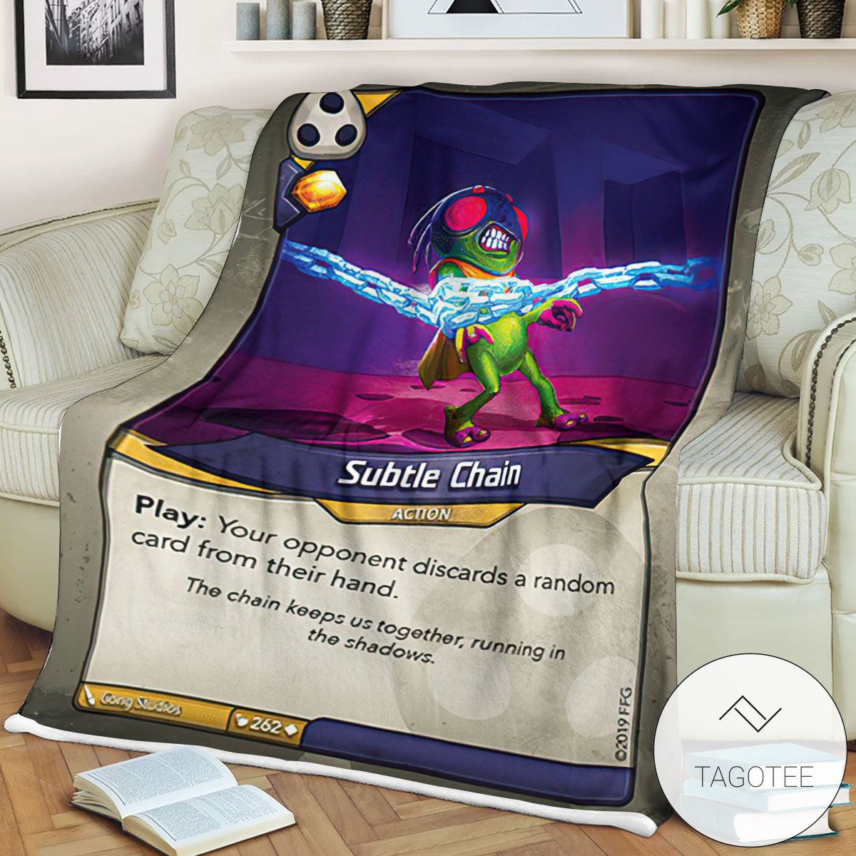 Kf Subtle Chain Keyforge Fleece Blanket Kf Subtle Chain Keyforge Fleece Blanket