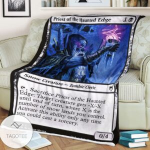Khm 104 Priest Of The Haunted Edge Mtg Game Magic The Gathering Blanket
