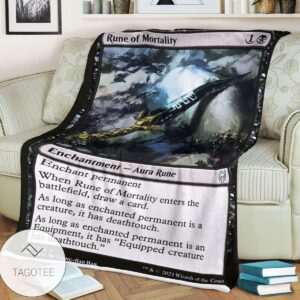 Khm 108 Rune Of Mortality Mtg Game Magic The Gathering Blanket