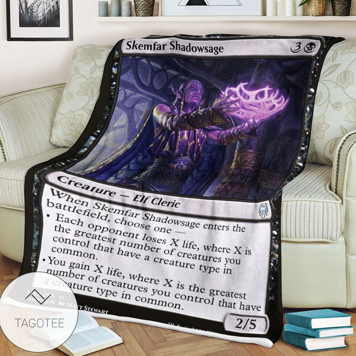 Khm 110 Skemfar Shadowsage Mtg Game Magic The Gathering Blanket Khm 110 Skemfar Shadowsage Mtg Game Magic The Gathering Blanket