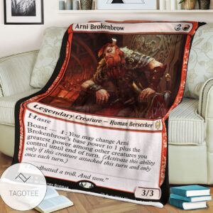 Khm 120 Arni Brokenbrow Mtg Game Magic The Gathering Blanket
