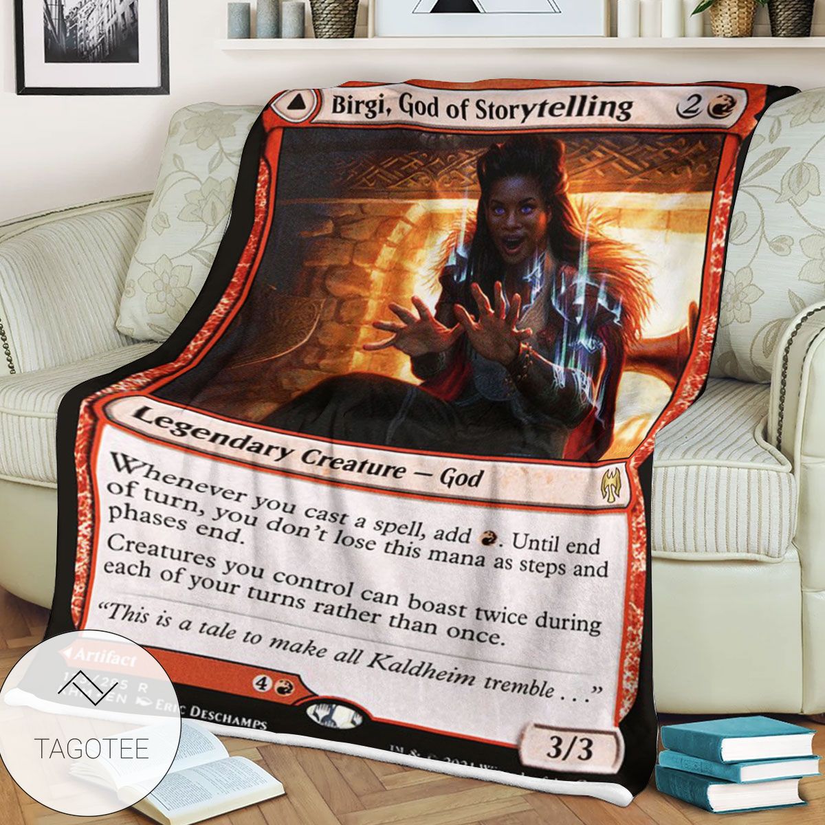 Khm 123 Birgi God Of Storytelling Mtg Game Magic The Gathering Blanket Khm 123 Birgi God Of Storytelling Mtg Game Magic The Gathering Blanket