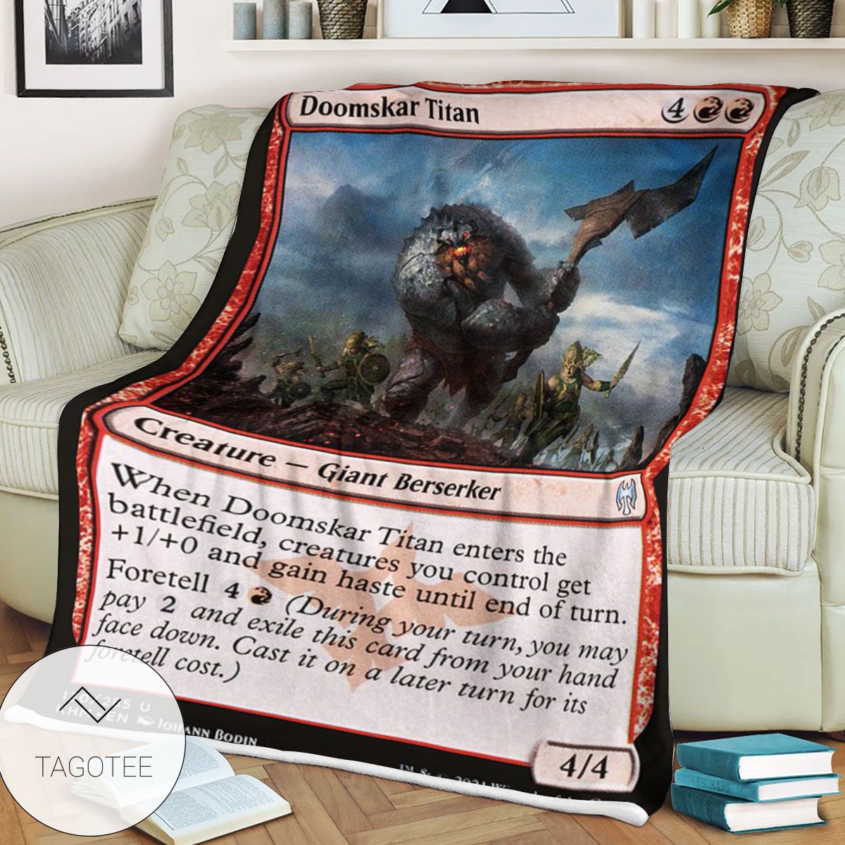 Khm 130 Doomskar Titan Mtg Game Magic The Gathering Blanket Khm 130 Doomskar Titan Mtg Game Magic The Gathering Blanket