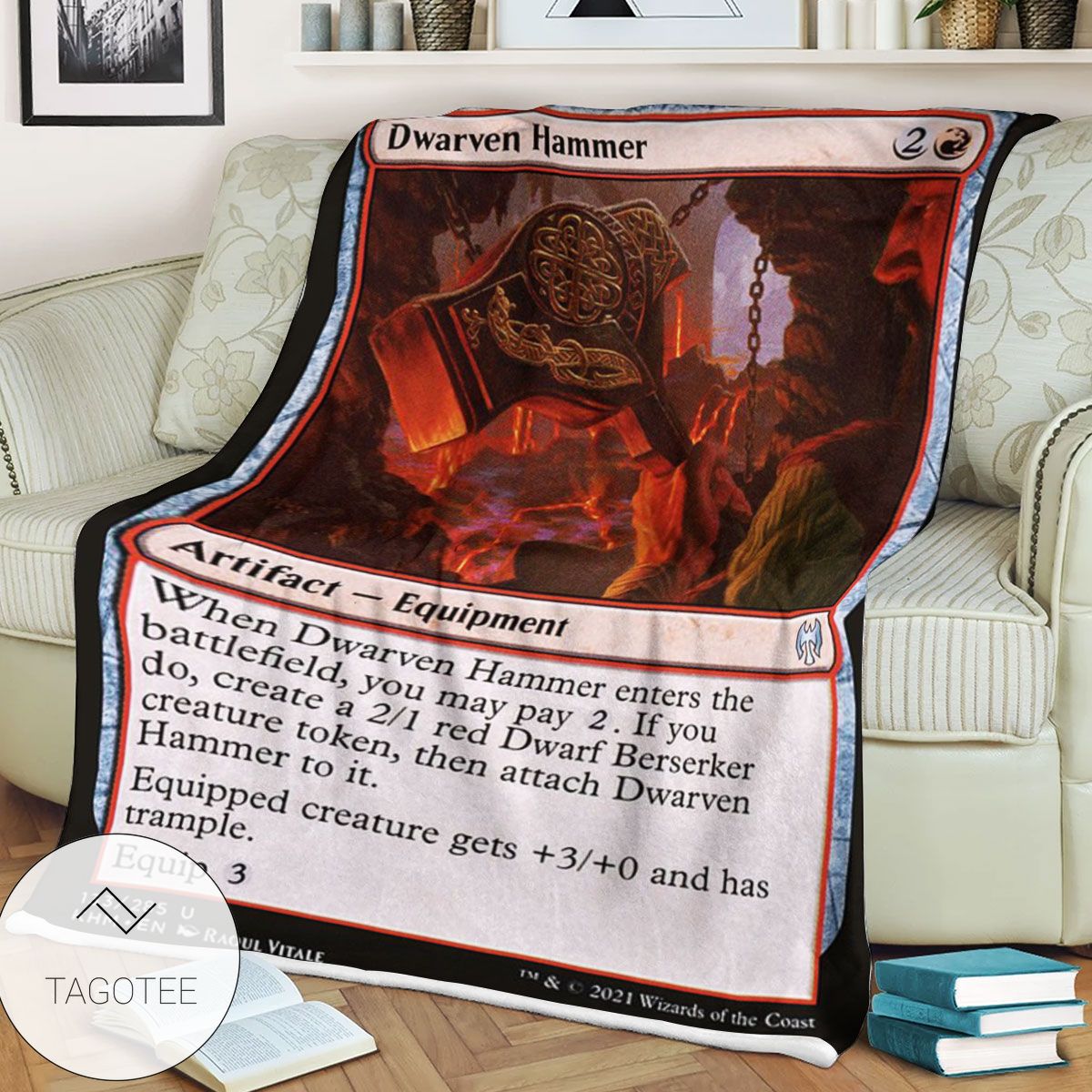 Khm 133 Dwarven Hammer Mtg Game Magic The Gathering Blanket Khm 133 Dwarven Hammer Mtg Game Magic The Gathering Blanket