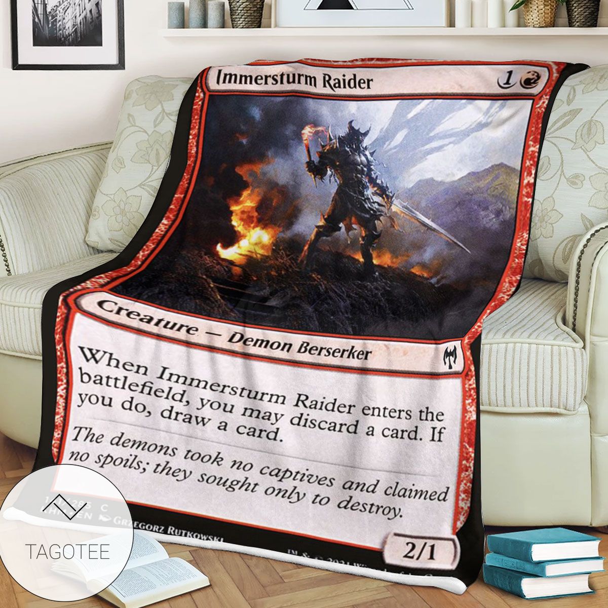 Khm 141 Immersturm Raider Mtg Game Magic The Gathering Blanket Khm 141 Immersturm Raider Mtg Game Magic The Gathering Blanket