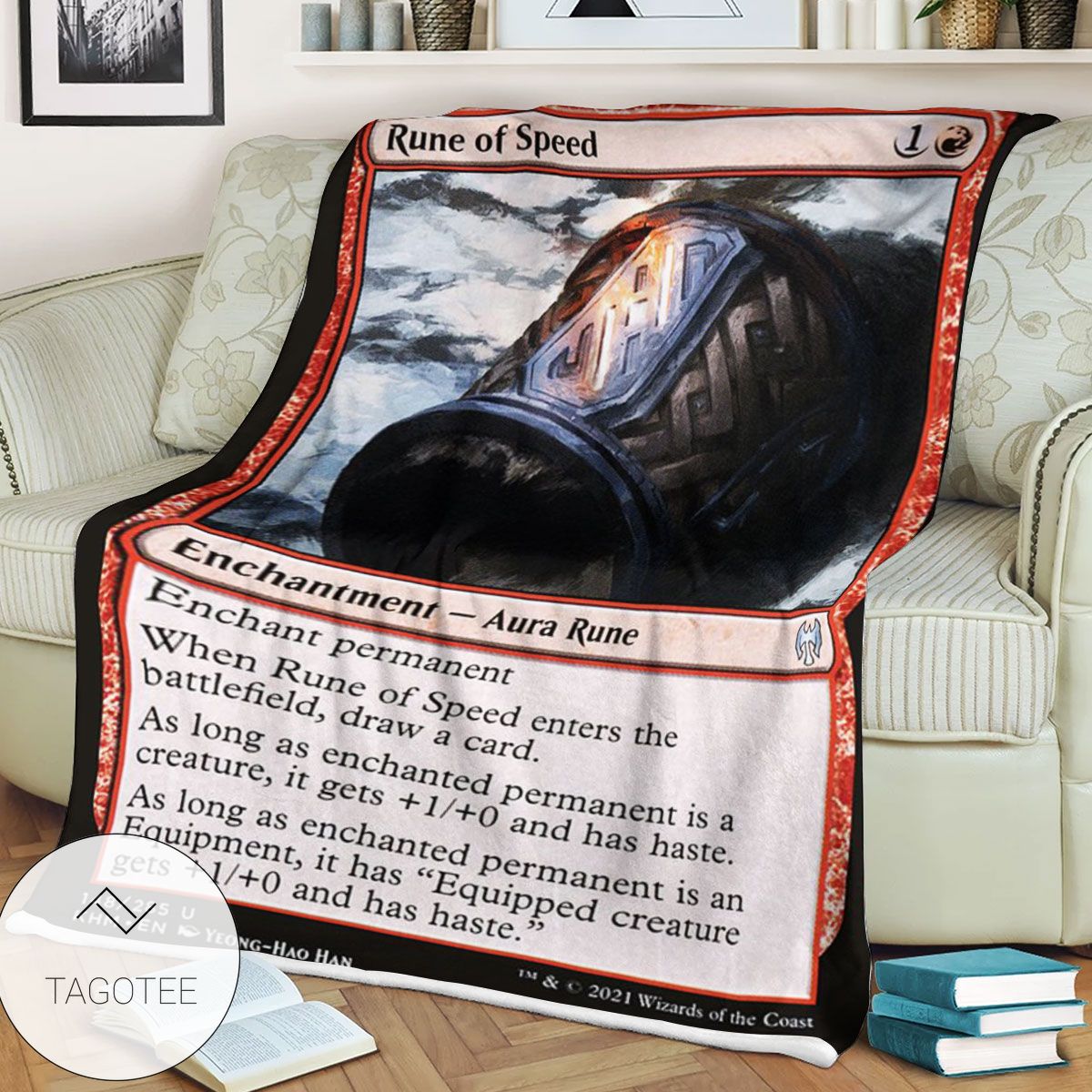 Khm 148 Rune Of Speed Mtg Game Magic The Gathering Blanket Khm 148 Rune Of Speed Mtg Game Magic The Gathering Blanket