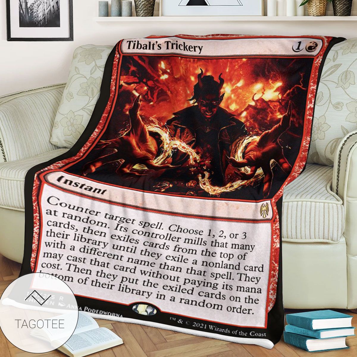 Khm 153 Tibalt S Trickery Mtg Game Magic The Gathering Blanket Khm 153 Tibalt S Trickery Mtg Game Magic The Gathering Blanket
