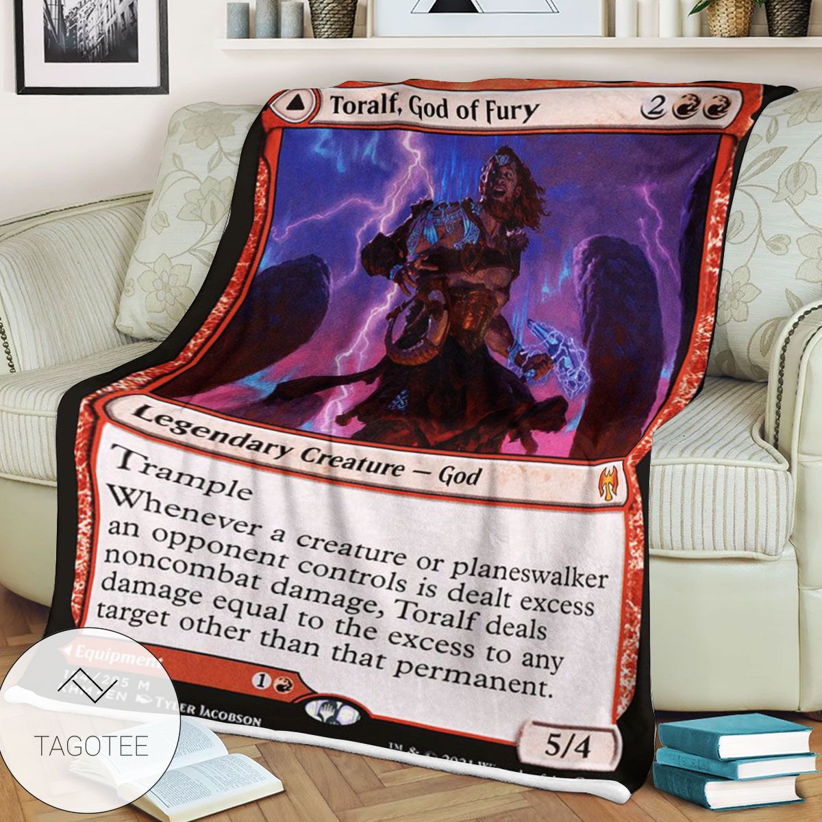 Khm 154 Toralf God Of Fury Mtg Game Magic The Gathering Blanket Khm 154 Toralf God Of Fury Mtg Game Magic The Gathering Blanket