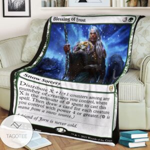 Khm 161 Blessing Of Frost Mtg Game Magic The Gathering Blanket