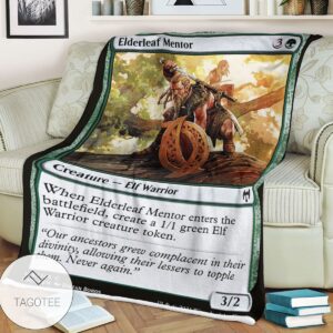 Khm 165 Elderleaf Mentor Mtg Game Magic The Gathering Blanket