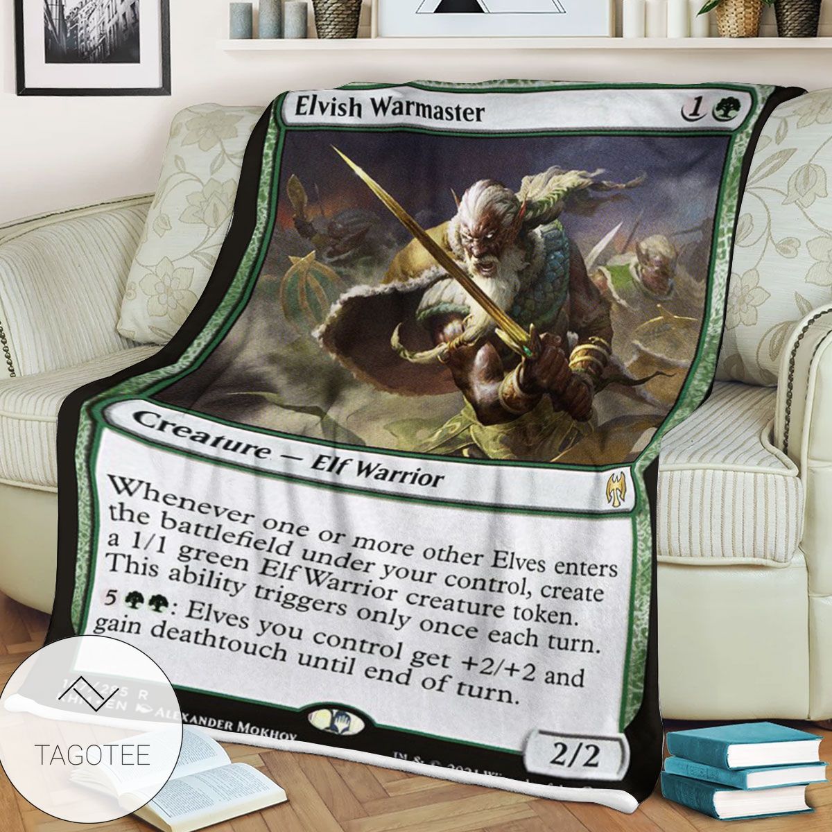 Khm 167 Elvish Warmaster Mtg Game Magic The Gathering Blanket Khm 167 Elvish Warmaster Mtg Game Magic The Gathering Blanket