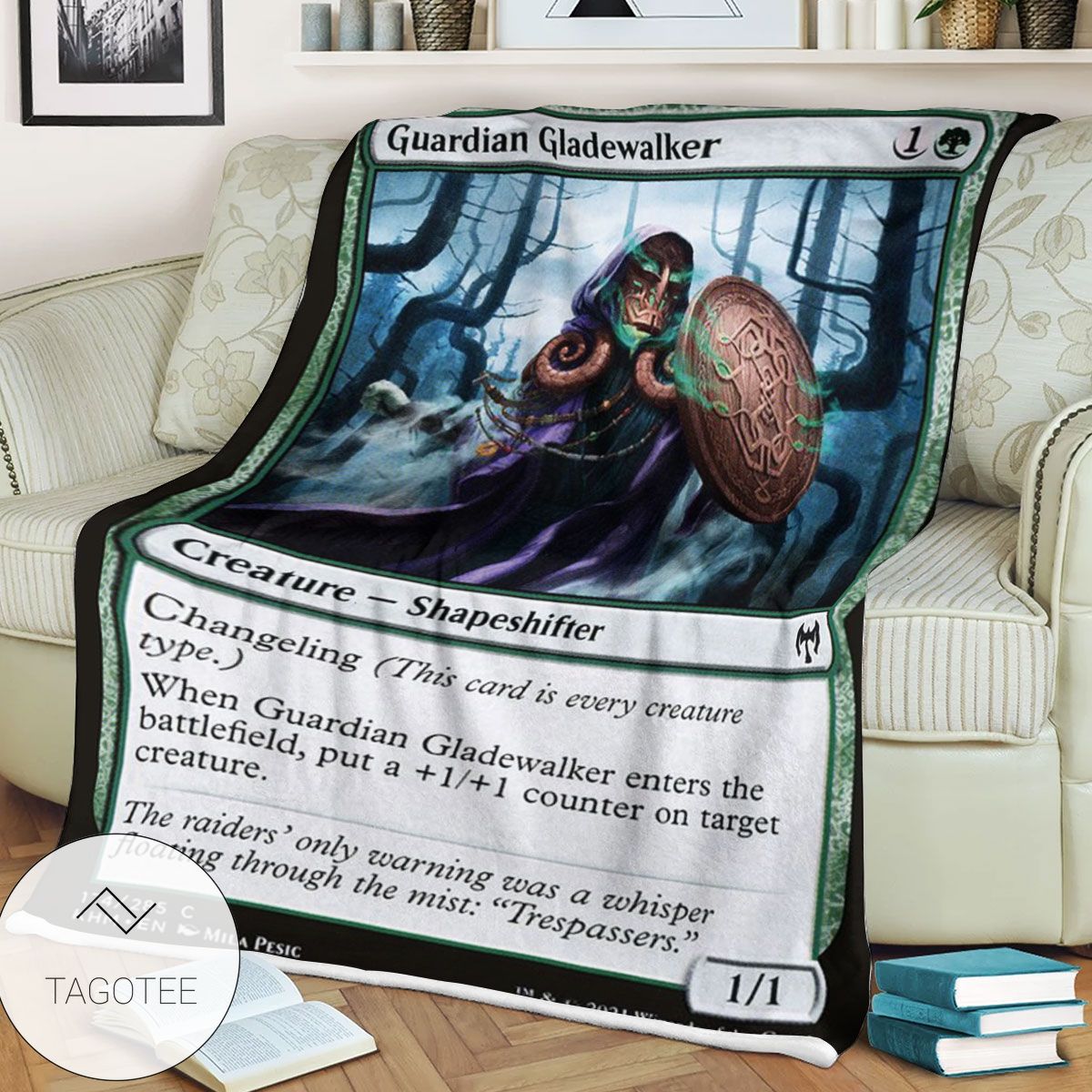 Khm 174 Guardian Gladewalker Mtg Game Magic The Gathering Blanket Khm 174 Guardian Gladewalker Mtg Game Magic The Gathering Blanket