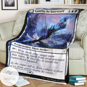 Khm 179 Kaldring The Rimestaff Mtg Game Magic The Gathering Blanket
