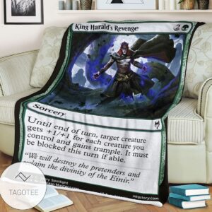 Khm 180 King Harald S Revenge Mtg Game Magic The Gathering Blanket
