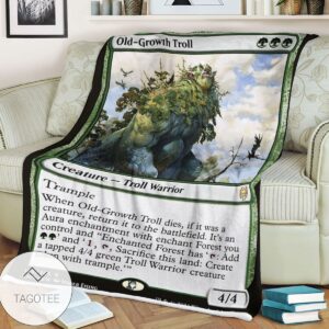 Khm 185 Old Growth Troll Mtg Game Magic The Gathering Blanket