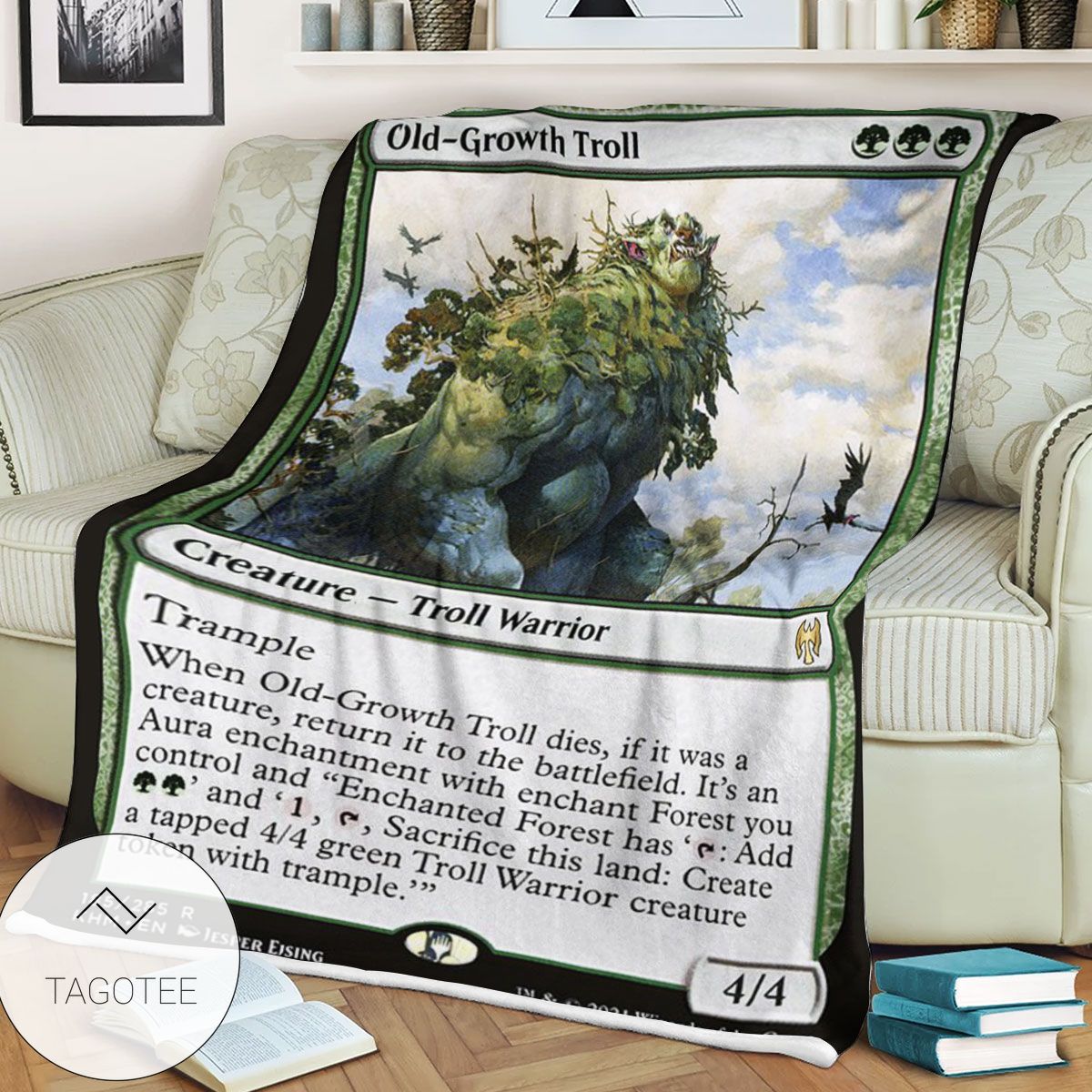 Khm 185 Old Growth Troll Mtg Game Magic The Gathering Blanket Khm 185 Old Growth Troll Mtg Game Magic The Gathering Blanket